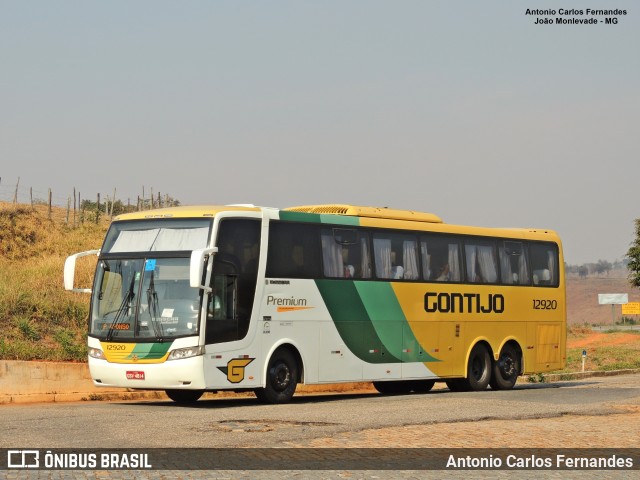 Empresa Gontijo de Transportes 12920 na cidade de João Monlevade, Minas Gerais, Brasil, por Antonio Carlos Fernandes. ID da foto: 9852296.