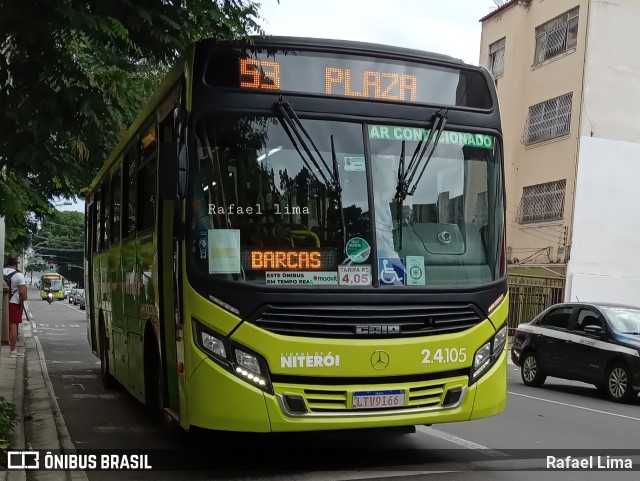 Viação Fortaleza 2.4.105 na cidade de Niterói, Rio de Janeiro, Brasil, por Rafael Lima. Número da foto: #9853500.