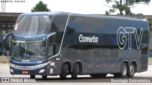 Viação Cometa 18310 na cidade de Curitiba, Paraná, Brasil, por Busologia Gabrielística. ID da foto: 9852178.