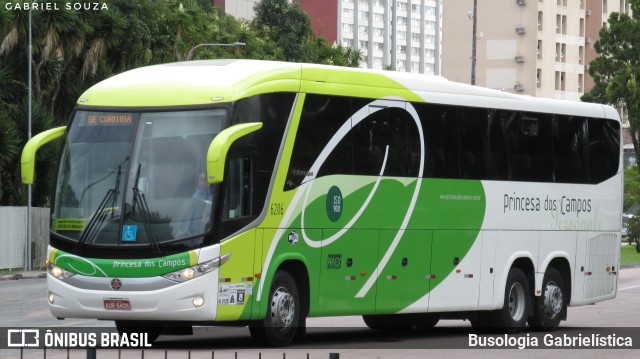 Expresso Princesa dos Campos 6206 na cidade de Curitiba, Paraná, Brasil, por Busologia Gabrielística. Número da foto: #9852177.