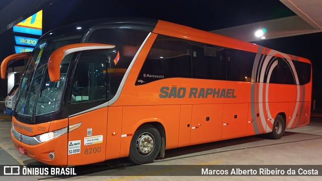 Viação São Raphael 8200 na cidade de Mirassol, São Paulo, Brasil, por Marcos Alberto Ribeiro da Costa. ID da foto: 9852674.