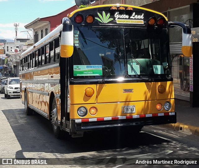 Green Land Transporte Estudantil G-26 na cidade de Catedral, San José, San José, Costa Rica, por Andrés Martínez Rodríguez. ID da foto: 9853955.