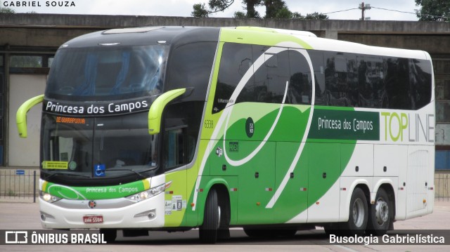 Expresso Princesa dos Campos 6338 na cidade de Curitiba, Paraná, Brasil, por Busologia Gabrielística. Número da foto: #9852183.