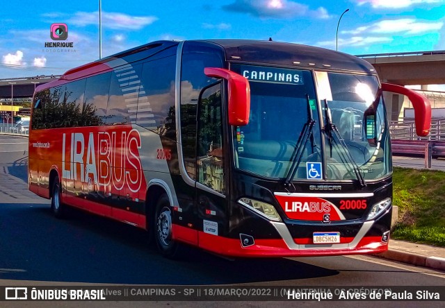 Lirabus 20005 na cidade de Campinas, São Paulo, Brasil, por Henrique Alves de Paula Silva. Número da foto: #9855354.