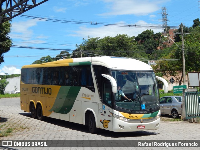 Empresa Gontijo de Transportes 19070 na cidade de Governador Valadares, Minas Gerais, Brasil, por Rafael Rodrigues Forencio. ID da foto: 9855192.