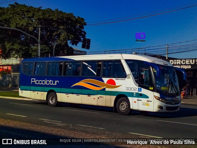 Piccolotur Transportes Turísticos 3302 na cidade de Hortolândia, São Paulo, Brasil, por Henrique Alves de Paula Silva. Número da foto: #9854722.