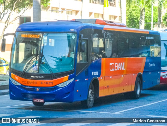 Evanil Transportes e Turismo RJ 132.072 na cidade de Rio de Janeiro, Rio de Janeiro, Brasil, por Marlon Generoso. Número da foto: #9855925.