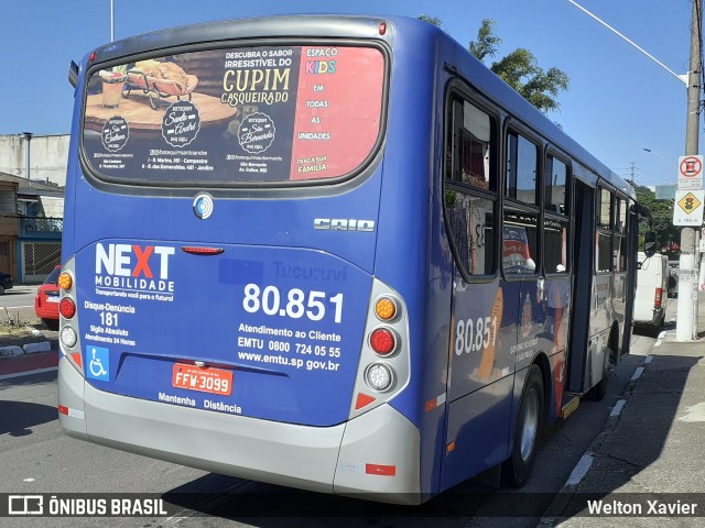 Next Mobilidade - ABC Sistema de Transporte 80.851 na cidade de Diadema, São Paulo, Brasil, por Welton Xavier. Número da foto: #9856349.