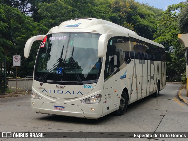 Viação Atibaia São Paulo 1020 na cidade de São Paulo, São Paulo, Brasil, por Espedito de Brito Gomes. Número da foto: #9856431.