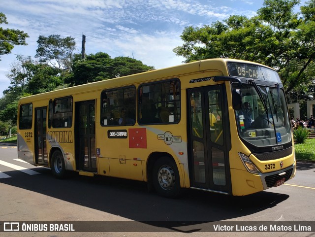 TCGL - Transportes Coletivos Grande Londrina 3372 na cidade de Londrina, Paraná, Brasil, por Victor Lucas de Matos Lima. Número da foto: #9856428.