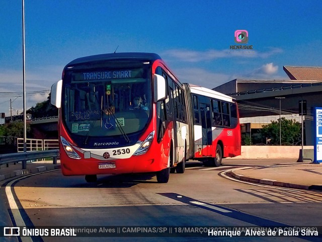 Expresso CampiBus 2530 na cidade de Campinas, São Paulo, Brasil, por Henrique Alves de Paula Silva. ID da foto: 9854731.