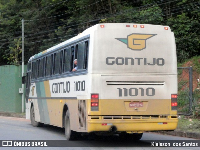 Empresa Gontijo de Transportes 11010 na cidade de Belo Horizonte, Minas Gerais, Brasil, por Kleisson  dos Santos. Número da foto: #9856335.