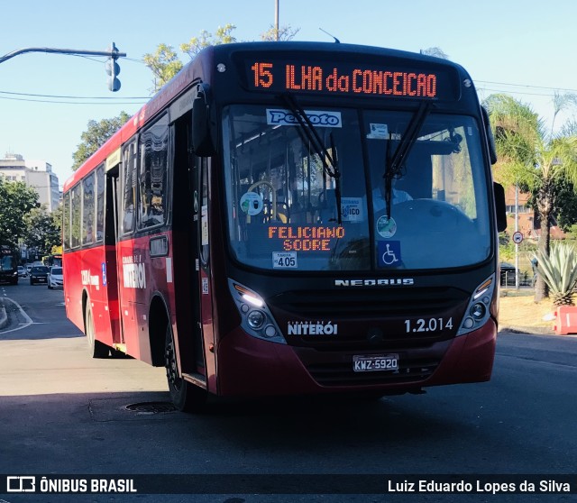 Transportes Peixoto 1.2.014 na cidade de Niterói, Rio de Janeiro, Brasil, por Luiz Eduardo Lopes da Silva. Número da foto: #9855916.