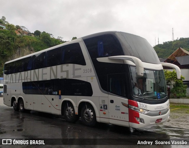 Auto Viação Catarinense 3508 na cidade de Santos, São Paulo, Brasil, por Andrey  Soares Vassão. Número da foto: #9856398.