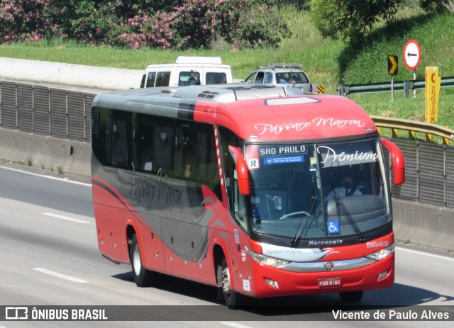 Empresa de Ônibus Pássaro Marron 5643 na cidade de São José dos Campos, São Paulo, Brasil, por Vicente de Paulo Alves. ID da foto: 9857872.