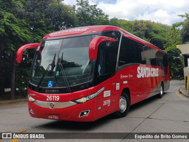 Viação Santa Cruz 26119 na cidade de São Paulo, São Paulo, Brasil, por Espedito de Brito Gomes. ID da foto: 9858118.