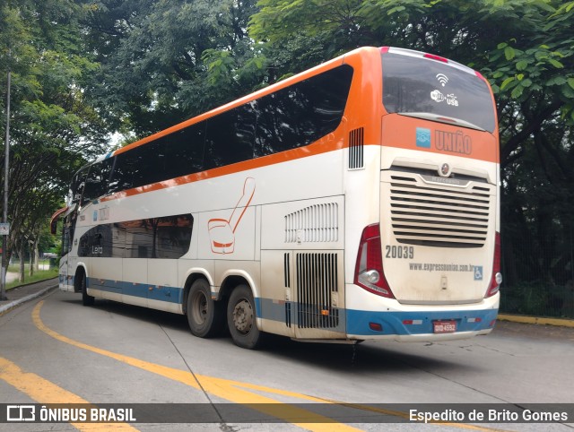 Expresso União 20039 na cidade de São Paulo, São Paulo, Brasil, por Espedito de Brito Gomes. Número da foto: #9858109.