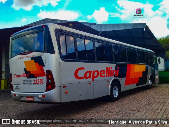 Transportes Capellini 13281 na cidade de Valinhos, São Paulo, Brasil, por Henrique Alves de Paula Silva. ID da foto: 9860855.