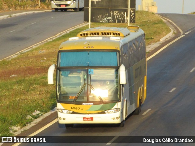 Empresa Gontijo de Transportes 14870 na cidade de Belo Horizonte, Minas Gerais, Brasil, por Douglas Célio Brandao. ID da foto: 9861792.