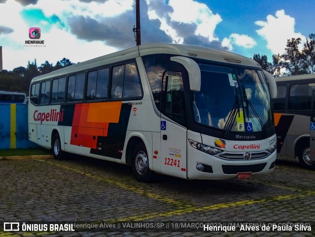 Transportes Capellini 12241 na cidade de Valinhos, São Paulo, Brasil, por Henrique Alves de Paula Silva. ID da foto: 9860859.