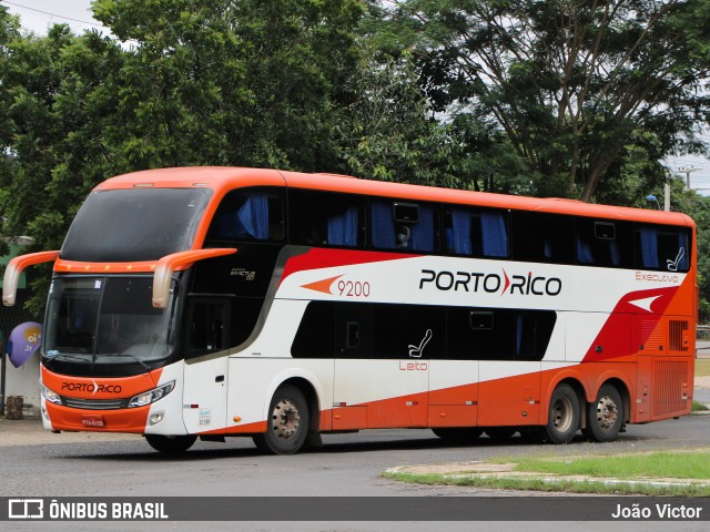 Auto Viação Porto Rico 9200 na cidade de Teresina, Piauí, Brasil, por João Victor. ID da foto: 9861830.