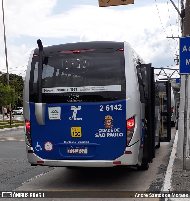 Transcooper > Norte Buss 2 6142 na cidade de São Paulo, São Paulo, Brasil, por Andre Santos de Moraes. Número da foto: #9861569.