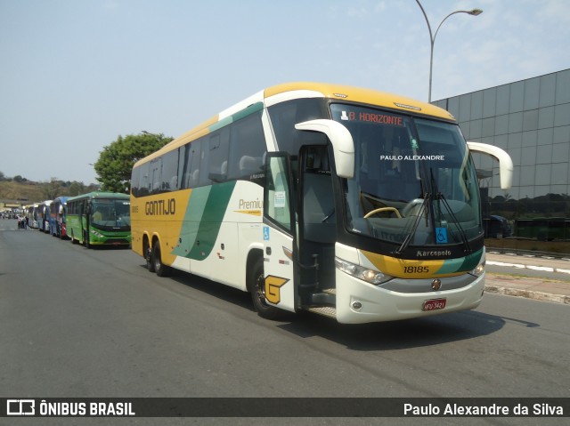 Empresa Gontijo de Transportes 18185 na cidade de Belo Horizonte, Minas Gerais, Brasil, por Paulo Alexandre da Silva. ID da foto: 9860755.