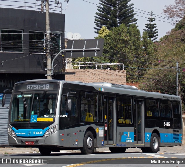 Viação Paratodos > São Jorge > Metropolitana São Paulo > Mobibrasil 6 4415 na cidade de São Paulo, São Paulo, Brasil, por Matheus Felipe. Número da foto: #9862167.
