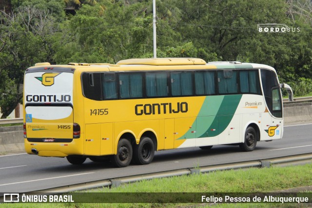 Empresa Gontijo de Transportes 14155 na cidade de Salvador, Bahia, Brasil, por Felipe Pessoa de Albuquerque. ID da foto: 9861500.