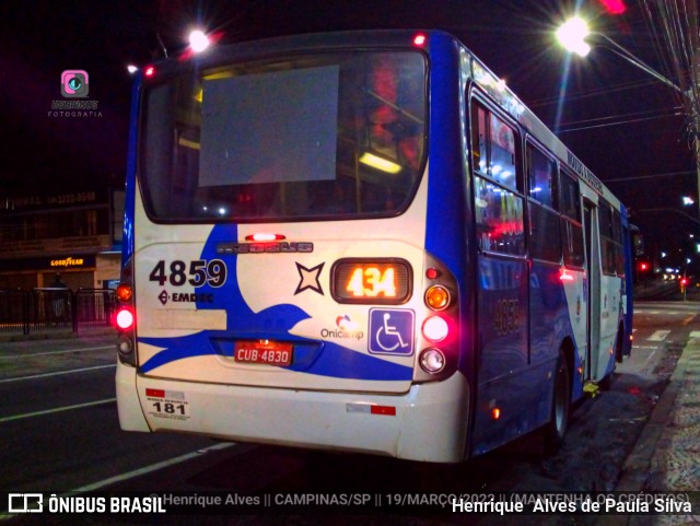 Onicamp Transporte Coletivo 4859 na cidade de Campinas, São Paulo, Brasil, por Henrique Alves de Paula Silva. Número da foto: #9860526.