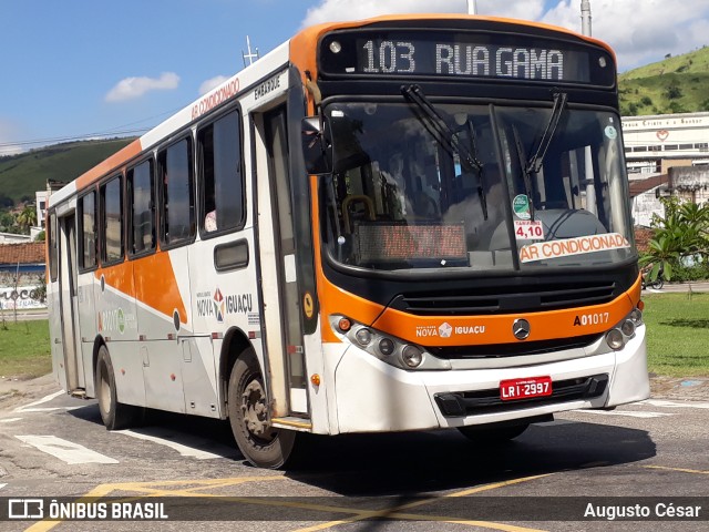 Viação São José A01017 na cidade de Nova Iguaçu, Rio de Janeiro, Brasil, por Augusto César. ID da foto: 9860202.