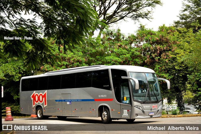 Auto Viação 1001 RJ 108.151 na cidade de São Paulo, São Paulo, Brasil, por Michael  Alberto Vieira. ID da foto: 9865616.