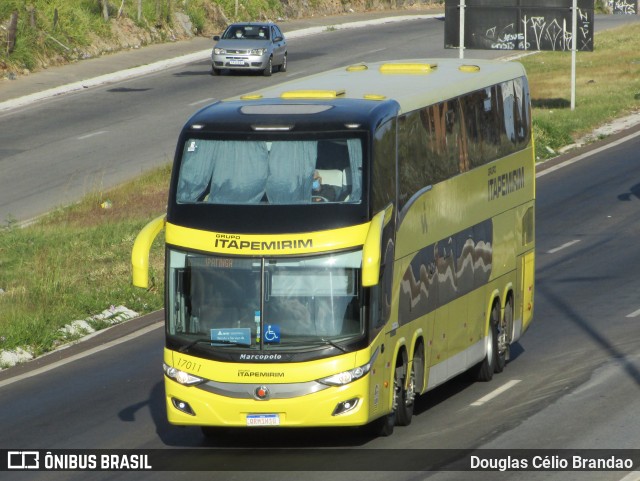 Viação Itapemirim 17011 na cidade de Belo Horizonte, Minas Gerais, Brasil, por Douglas Célio Brandao. ID da foto: 9865779.