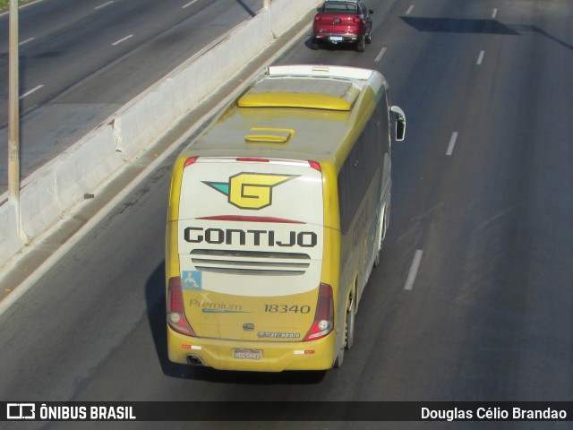 Empresa Gontijo de Transportes 18340 na cidade de Belo Horizonte, Minas Gerais, Brasil, por Douglas Célio Brandao. ID da foto: 9865720.