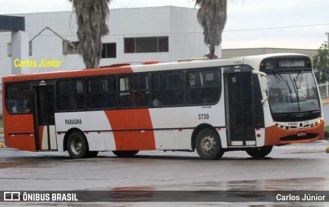 Viação Paraúna 3730 na cidade de Goiânia, Goiás, Brasil, por Carlos Júnior. ID da foto: 9864535.