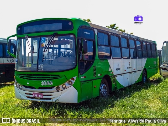 VB Transportes e Turismo 3886 na cidade de Hortolândia, São Paulo, Brasil, por Henrique Alves de Paula Silva. Número da foto: #9866191.