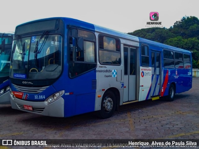 Transportes Capellini 32.064 na cidade de Valinhos, São Paulo, Brasil, por Henrique Alves de Paula Silva. ID da foto: 9866163.