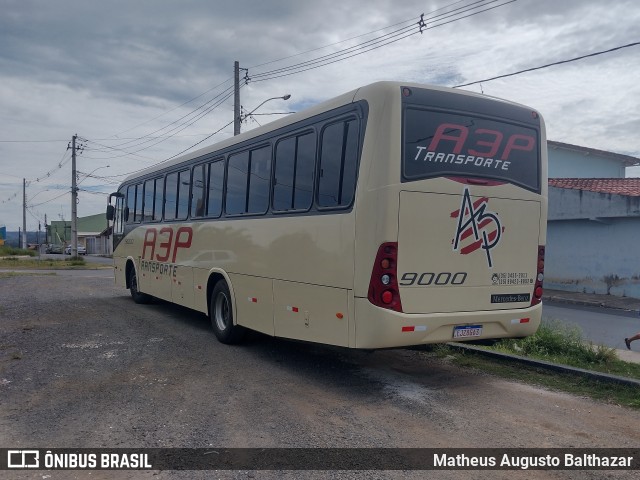 A3P Transportes e Turismo 9000 na cidade de Bragança Paulista, São Paulo, Brasil, por Matheus Augusto Balthazar. ID da foto: 9863286.