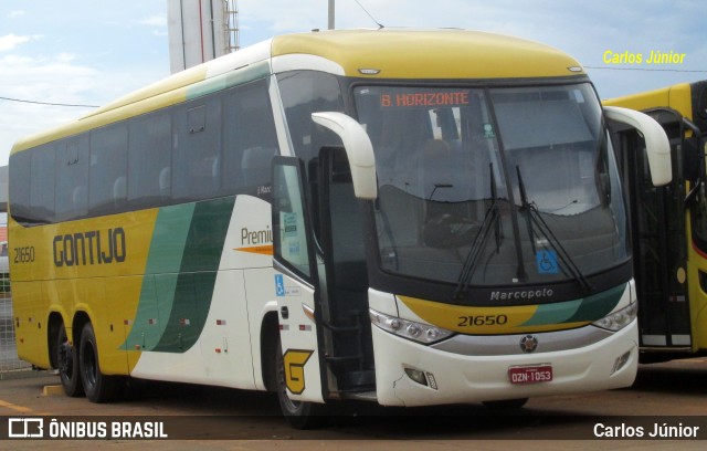 Empresa Gontijo de Transportes 21650 na cidade de Goiânia, Goiás, Brasil, por Carlos Júnior. ID da foto: 9864588.