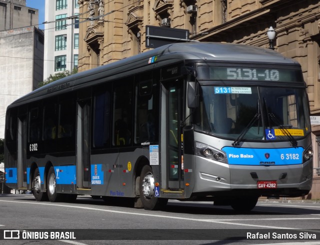 Viação Paratodos > São Jorge > Metropolitana São Paulo > Mobibrasil 6 3182 na cidade de São Paulo, São Paulo, Brasil, por Rafael Santos Silva. Número da foto: #9866193.