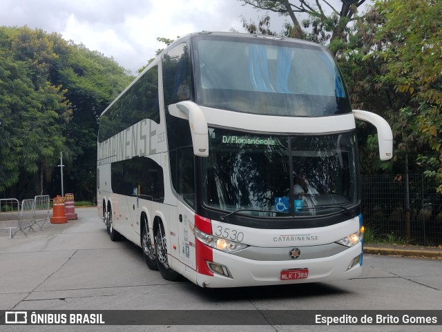 Auto Viação Catarinense 3530 na cidade de São Paulo, São Paulo, Brasil, por Espedito de Brito Gomes. Número da foto: #9864292.