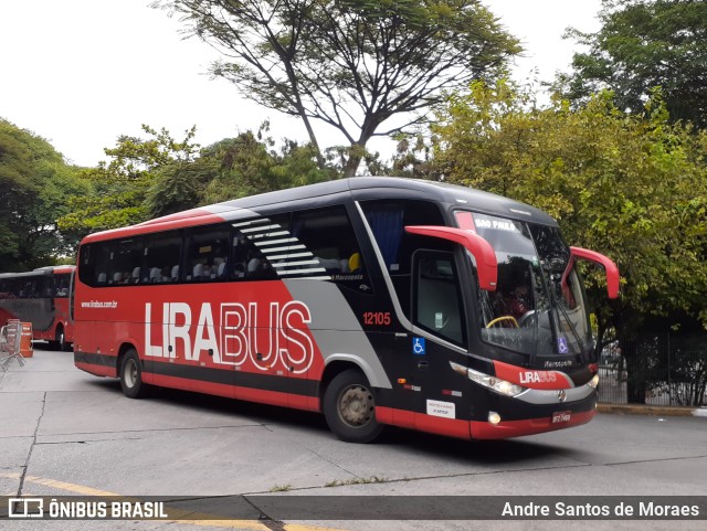 Lirabus 12105 na cidade de São Paulo, São Paulo, Brasil, por Andre Santos de Moraes. Número da foto: #9866181.