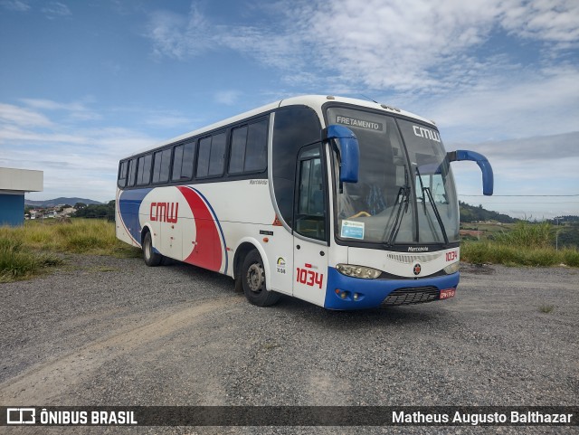 CMW Transportes 1034 na cidade de Bragança Paulista, São Paulo, Brasil, por Matheus Augusto Balthazar. ID da foto: 9863297.