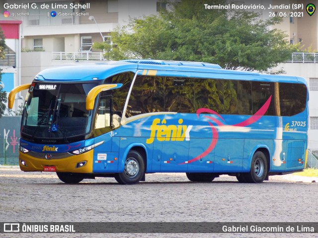 Rápido Expresso Fênix Viação 37025 na cidade de Jundiaí, São Paulo, Brasil, por Gabriel Giacomin de Lima. Número da foto: #9863833.
