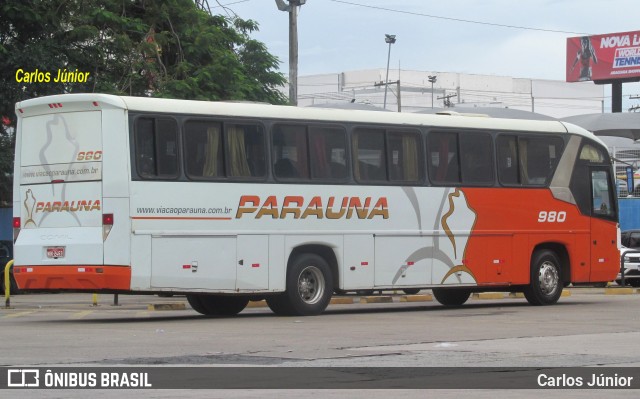 Viação Paraúna 980 na cidade de Goiânia, Goiás, Brasil, por Carlos Júnior. ID da foto: 9864515.