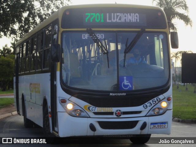 CT Expresso 9356 na cidade de Luziânia, Goiás, Brasil, por João Gonçalves. ID da foto: 9868031.