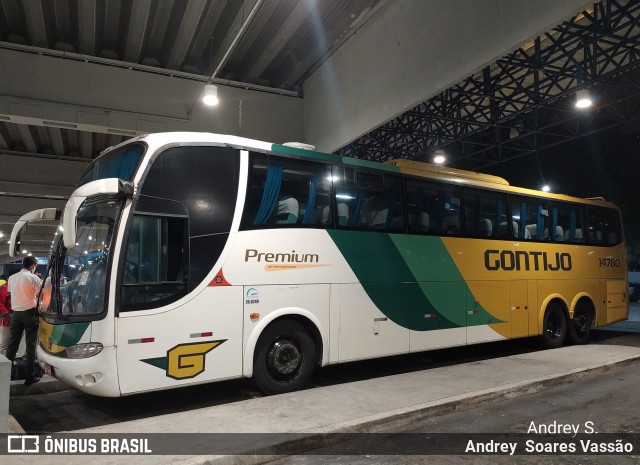 Empresa Gontijo de Transportes 14780 na cidade de Santos, São Paulo, Brasil, por Andrey  Soares Vassão. ID da foto: 9868422.