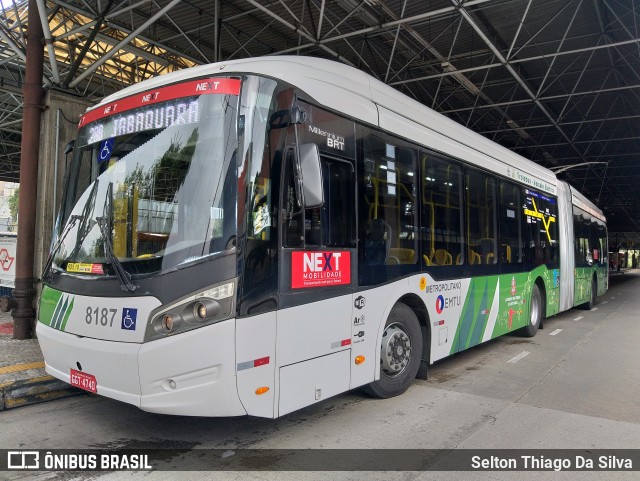 Next Mobilidade - ABC Sistema de Transporte 8187 na cidade de São Bernardo do Campo, São Paulo, Brasil, por Selton Thiago Da Silva. ID da foto: 9866897.