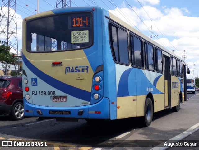 Master Transportes Coletivos de Passageiros RJ 159.008 na cidade de Nova Iguaçu, Rio de Janeiro, Brasil, por Augusto César. Número da foto: #9867457.