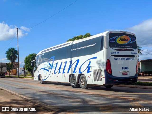 Viação Juína 1600 na cidade de Cáceres, Mato Grosso, Brasil, por Allan Rafael. ID da foto: 9867607.